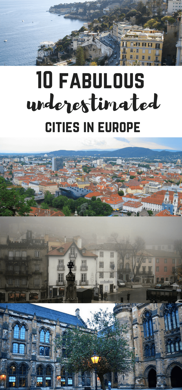 10 amazing underestimated cities in Europe: underrated cities in Europe in Spain, Scotland, Italy, Portugal, Germany and Austria! Segovia, Seville, Sintra, Zelle, Berchtesgaden, Graz, Piran, St. Paul de Vence and Glasgow
