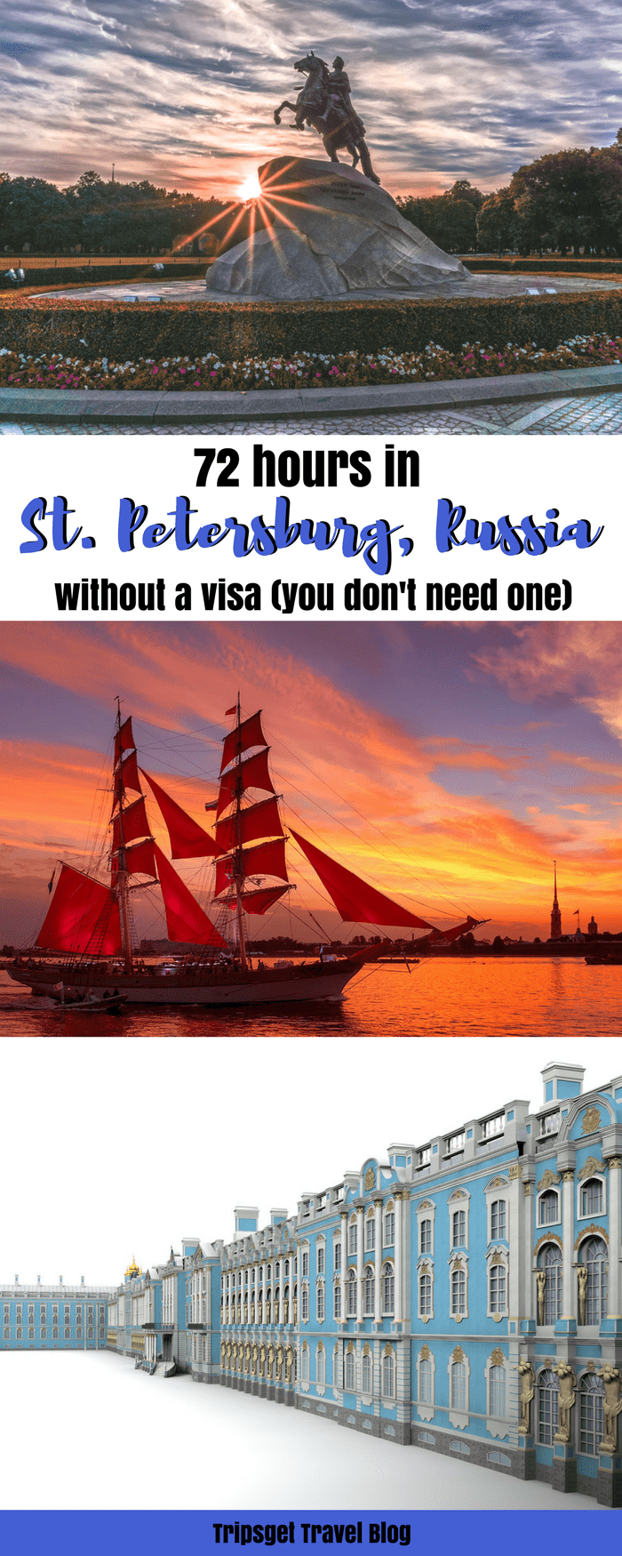 72 hours in Saint Petersburg, Russia without a visa. Visa free Russia. St. Petersburg, Russia itinerary