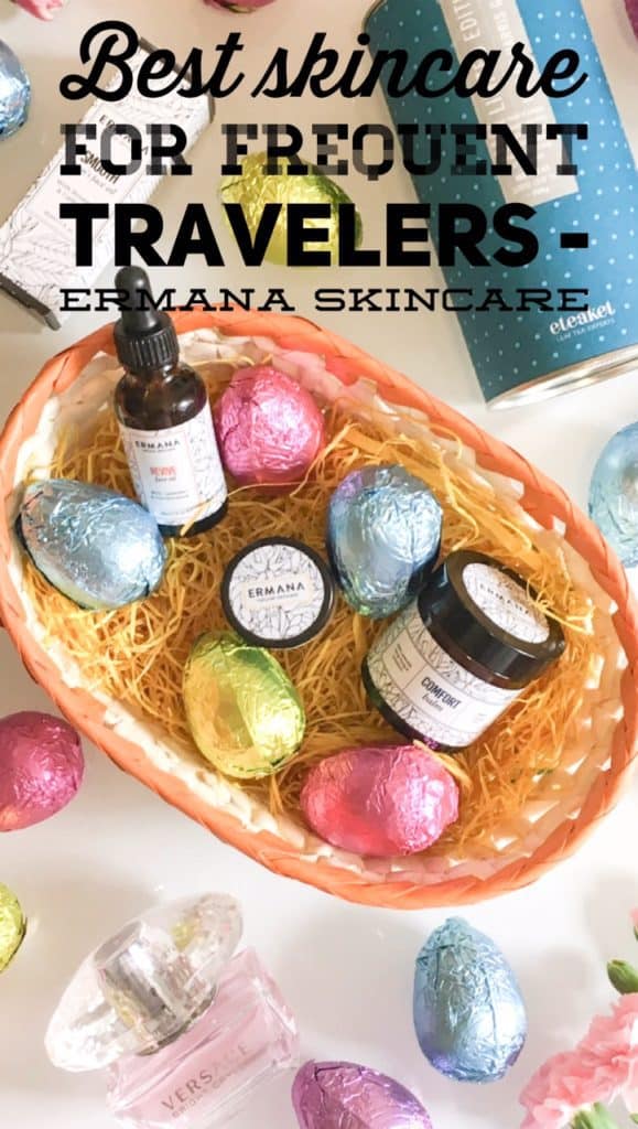 Best travel skincare set - botanical cosmetics by Ermana Natural Skincare