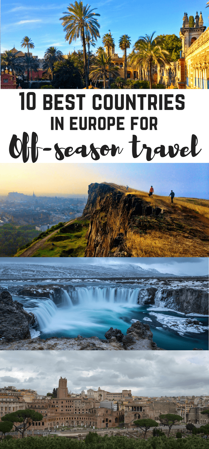 10 best destinations in Europe for off-season travel. Best countries for traveling during low season. Low season travel. Europe travels. France, Italy, Slovenia, Russia, Montenegro, Croatia, SLovenia
