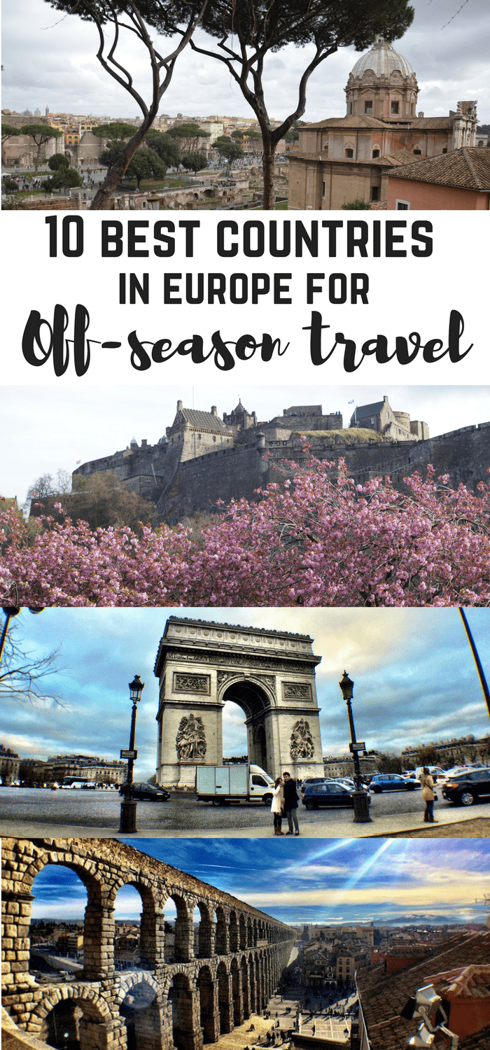10 best destinations in Europe for off-season travel. Best countries for traveling during low season. Low season travel. Europe travels. France, Italy, Slovenia, Russia, Montenegro, Croatia, SLovenia