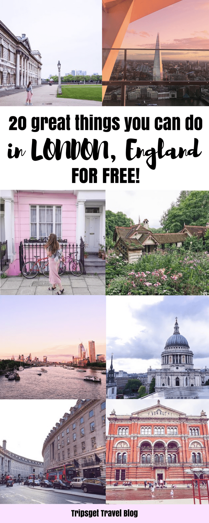 20 amazing things to do in London for free! Free things to do in London, England