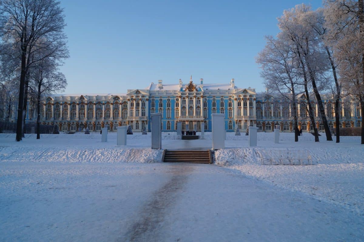 Catherine Palace, St. Petersburg in winter