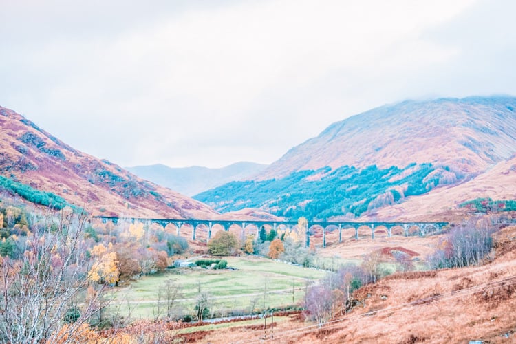 Scottish Highlands in November, road trip in Scotland in Autumn