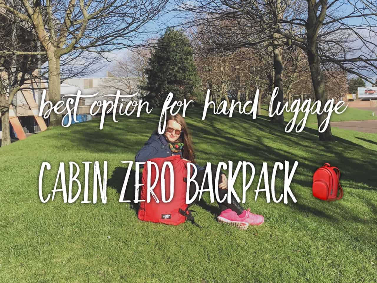 Great choice for backpackers and those who travel on the light - Cabin Zero backpack