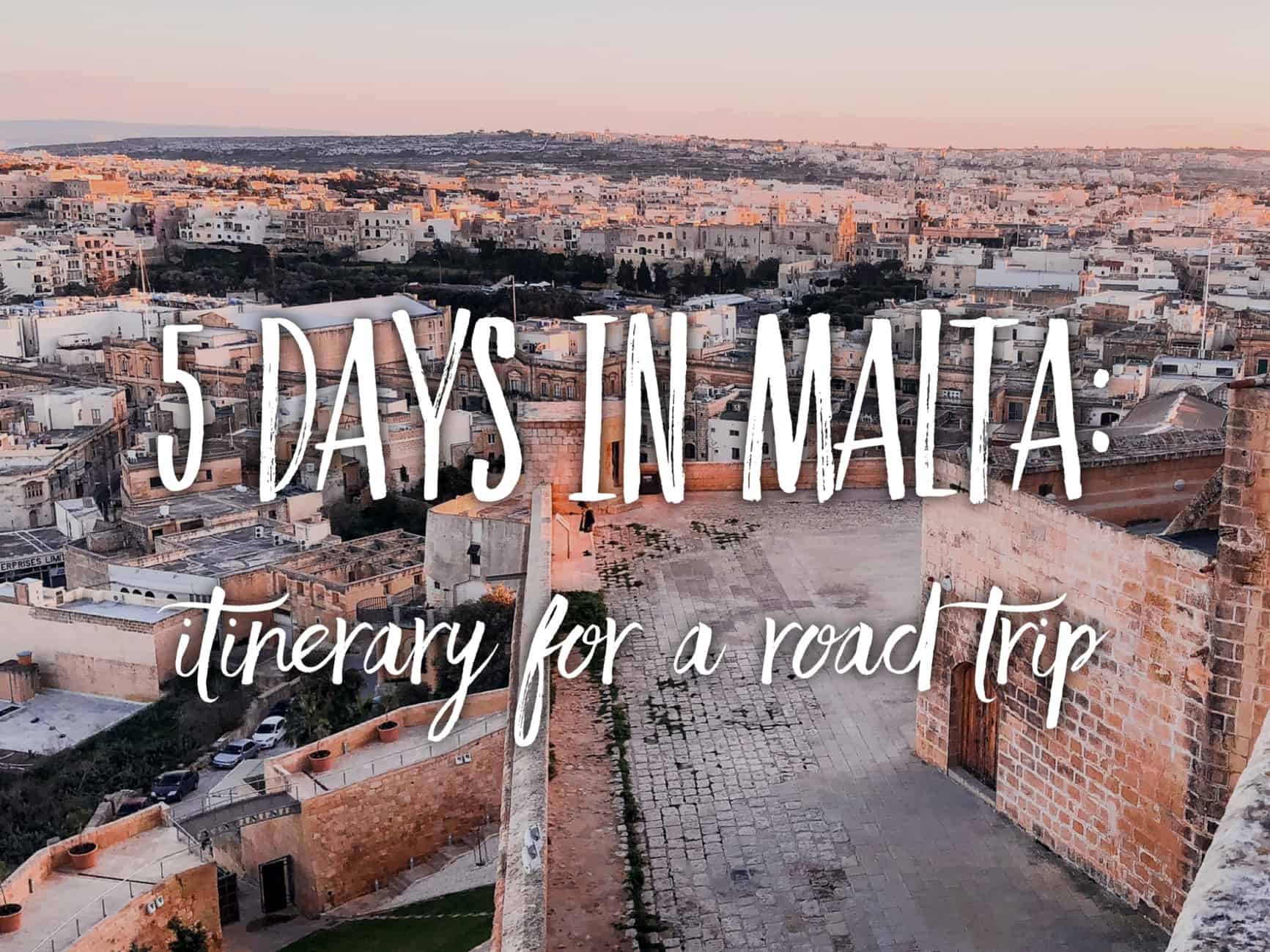 5 day itinerary for Malta in winter or spring. Christmas in Malta.