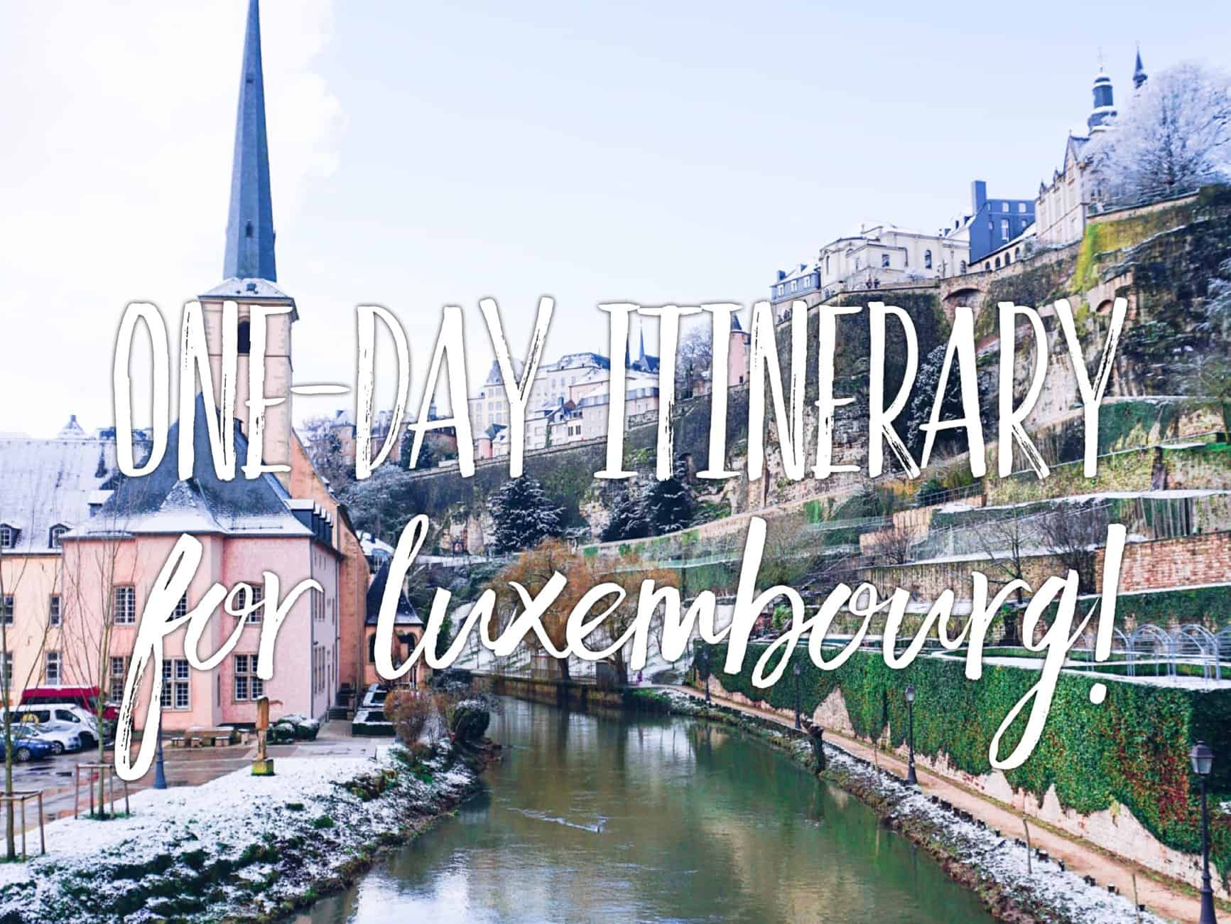One day in Luxembourg: Unexpected Winter Wonderland