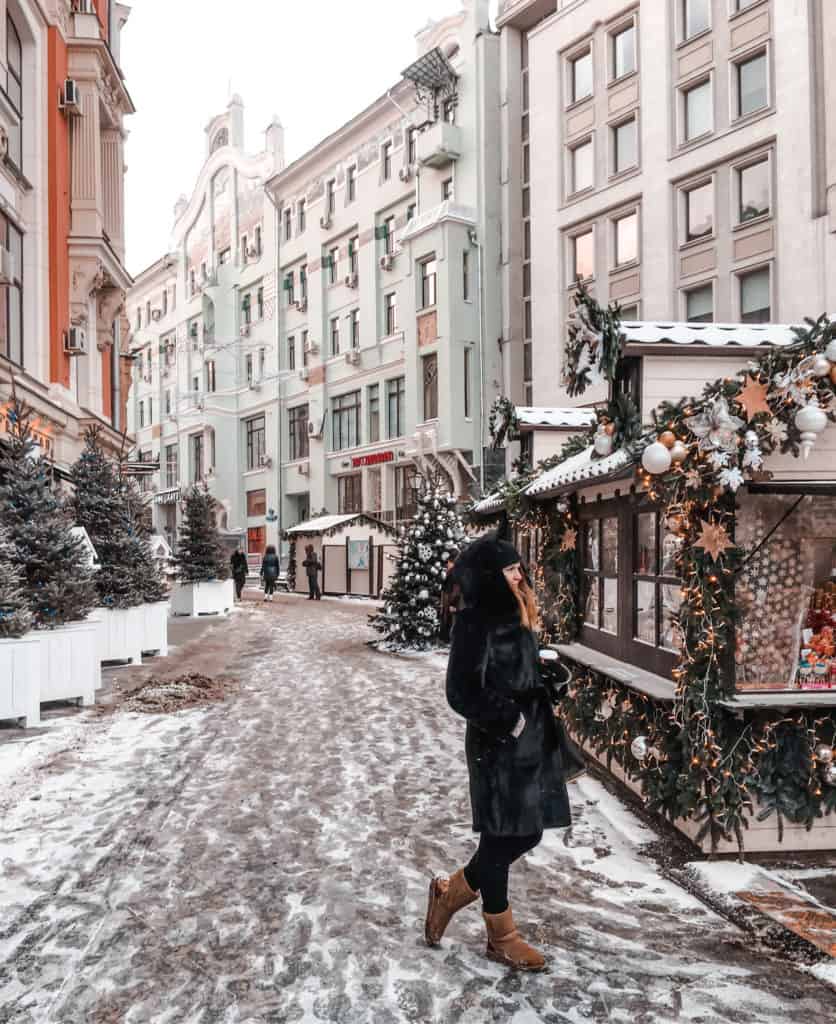 Moscow in winter. Moscow Christmas Market