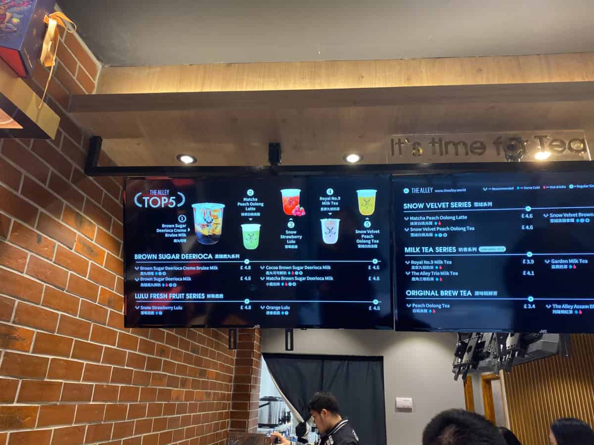 Is The Alley the best bubble tea in London? The Alley Holborn Menu & Review