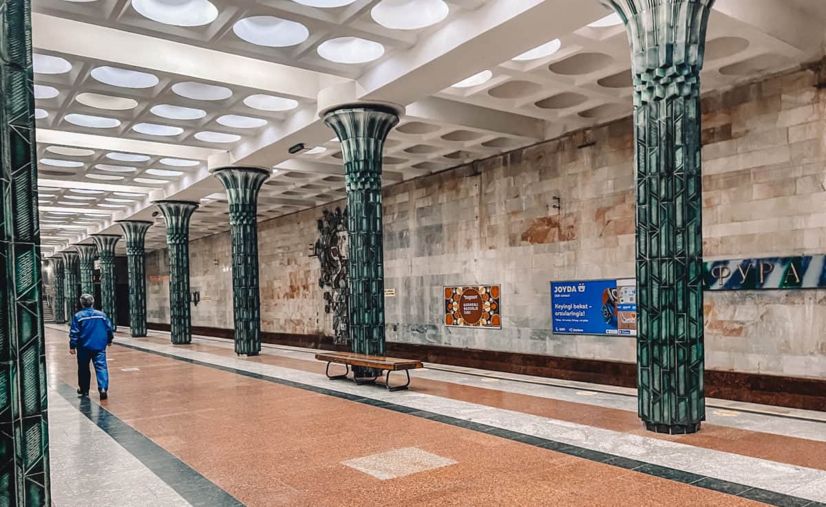 The most beautiful metro stations in Tashkent, Uzbekistan