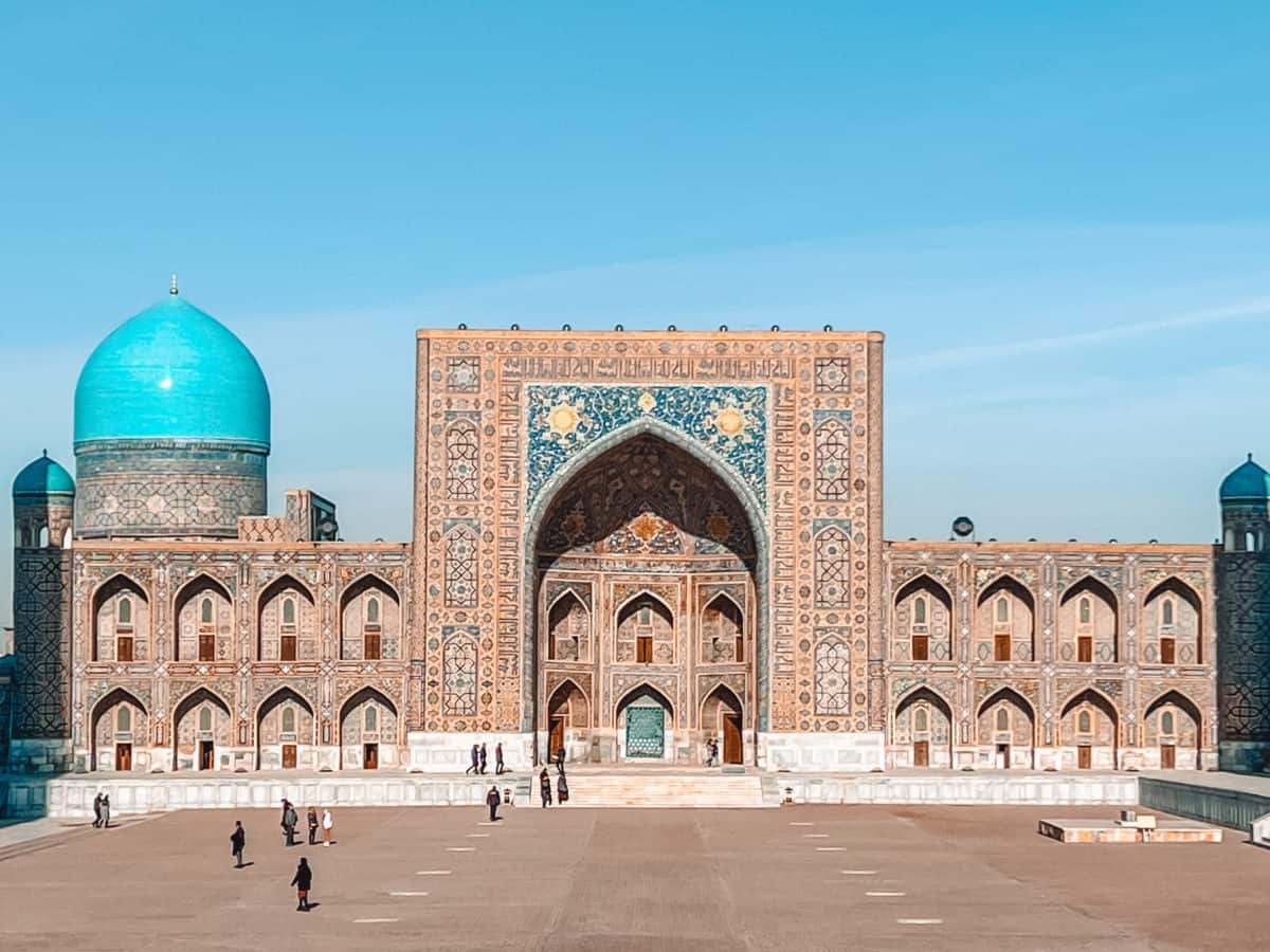 Samarkand in winter. Travel to Uzbekistan in December