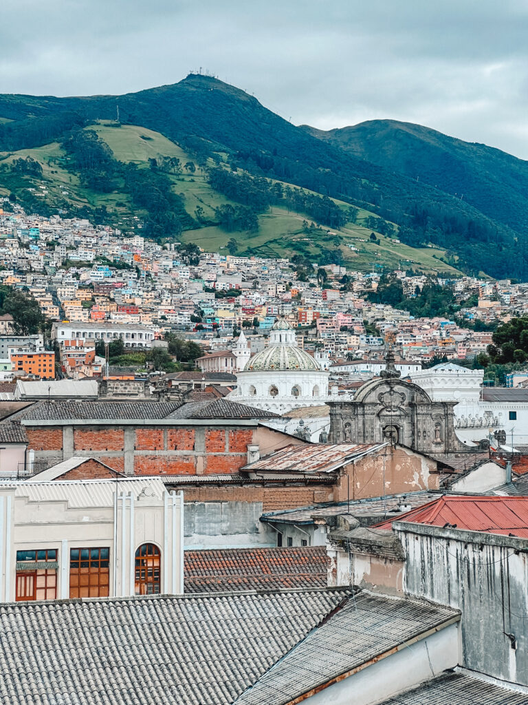 Quito, Ecuador terrace view