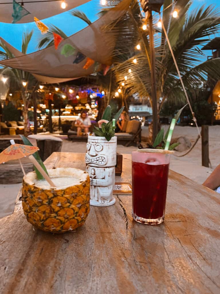 where to have cocktails in Puerto Escondido, Mexico